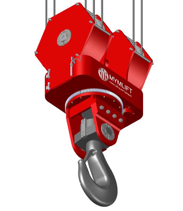 HOOK BLOCK WITH ELECTRIC ROTATION