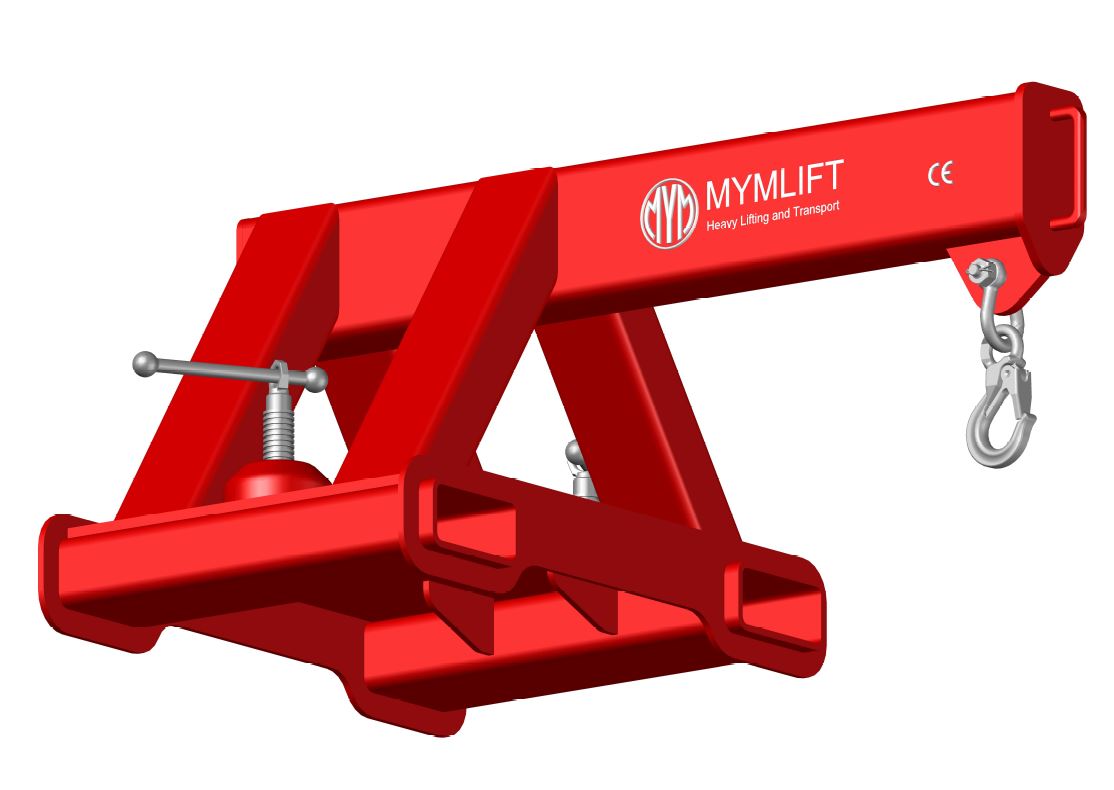 SHORT,STEADY CRANE ARM FOR FORKLIFT