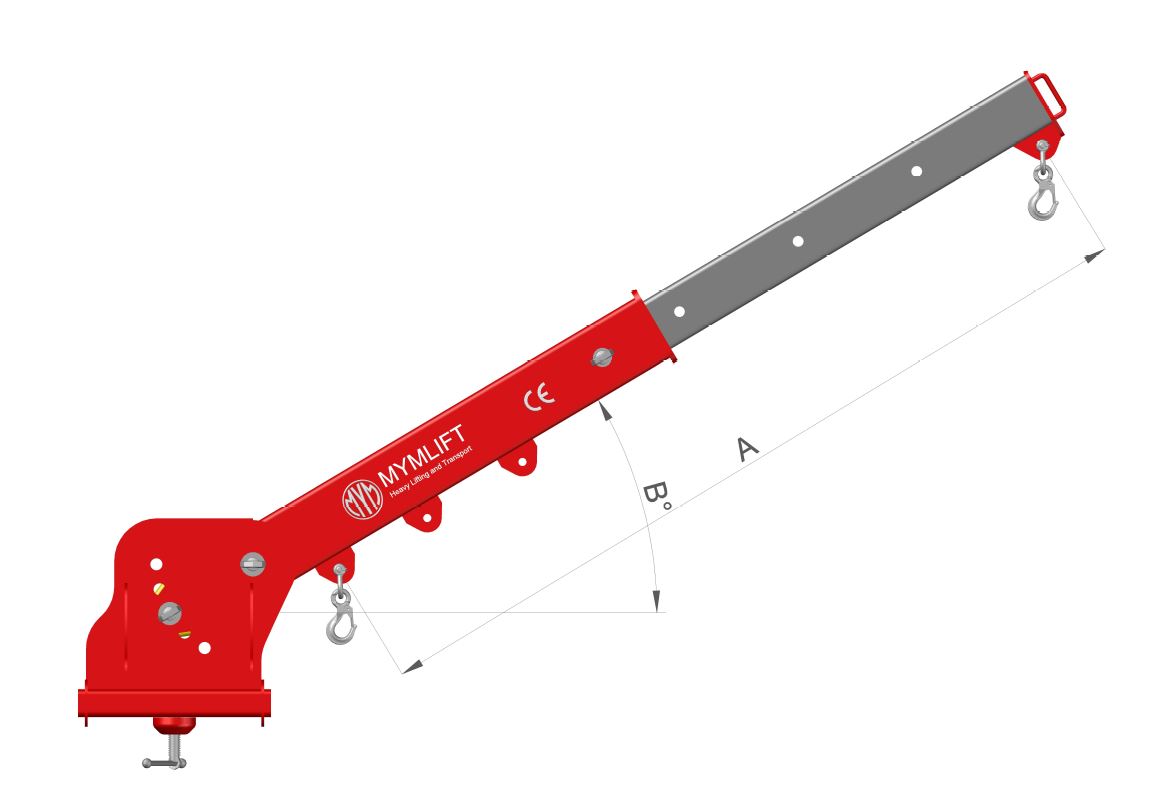 TELESCOPIC CRANE ARM FOR FORKLIFT